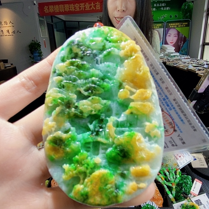 颈饰未镶嵌翡翠翡翠