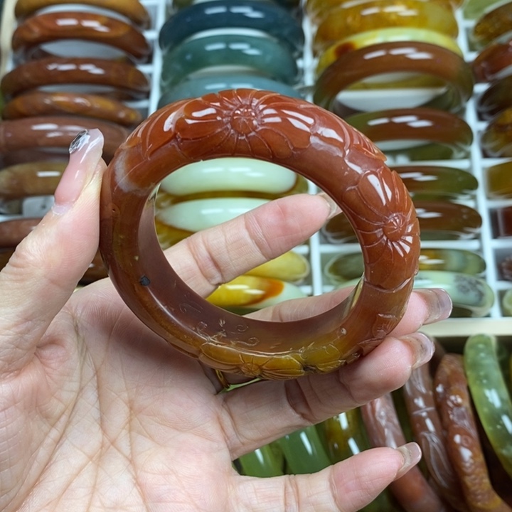 蛇纹石玉手镯未镶嵌53