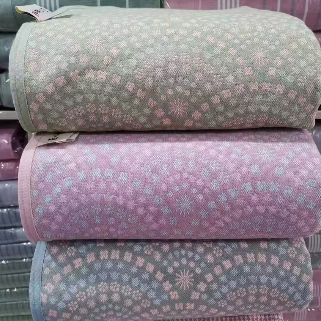 匠心粗布高端母婴A类100棉全棉精梳紧密赛络纺粗布色织加厚软凉席