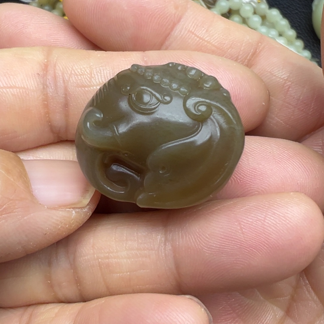 和田玉（糖玉）未镶嵌吊坠(不含链)