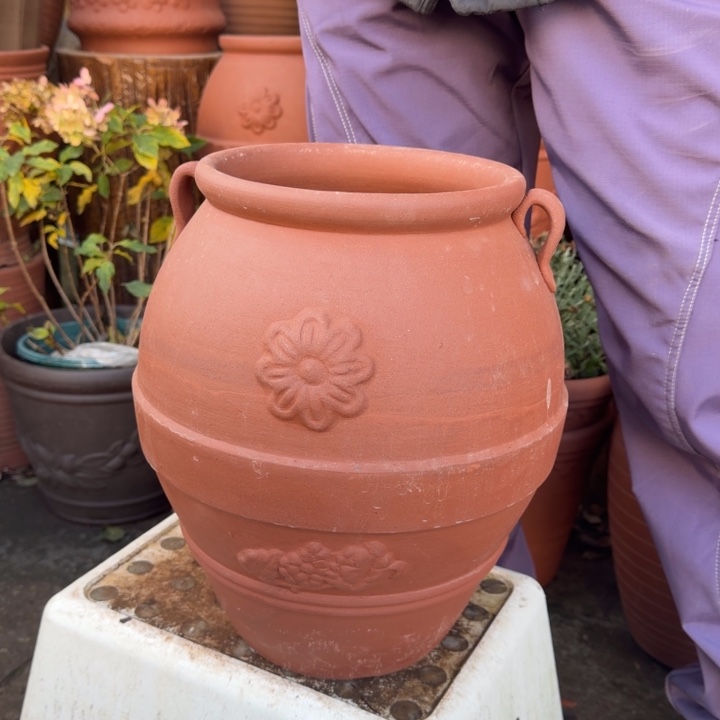 花盆紫砂口21高35宜兴紫砂粗糙正常