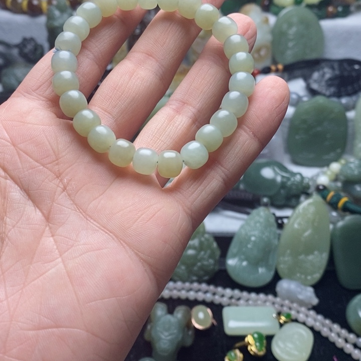 和田玉手串未镶嵌