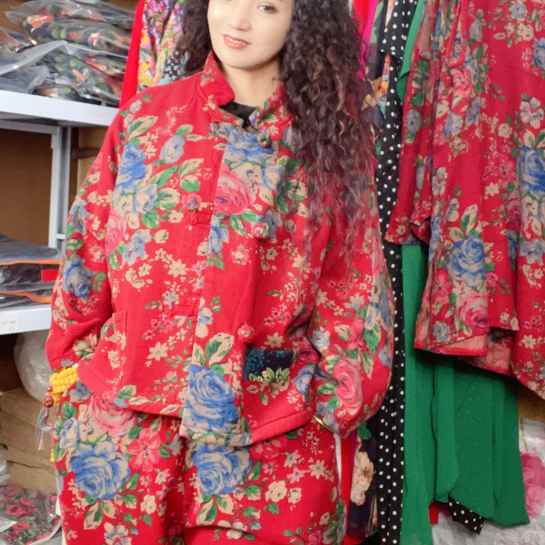 恬小霓（玲玲姐精选）012/蜜蜜/蝙蝠袖/大衣/中长款/宽松