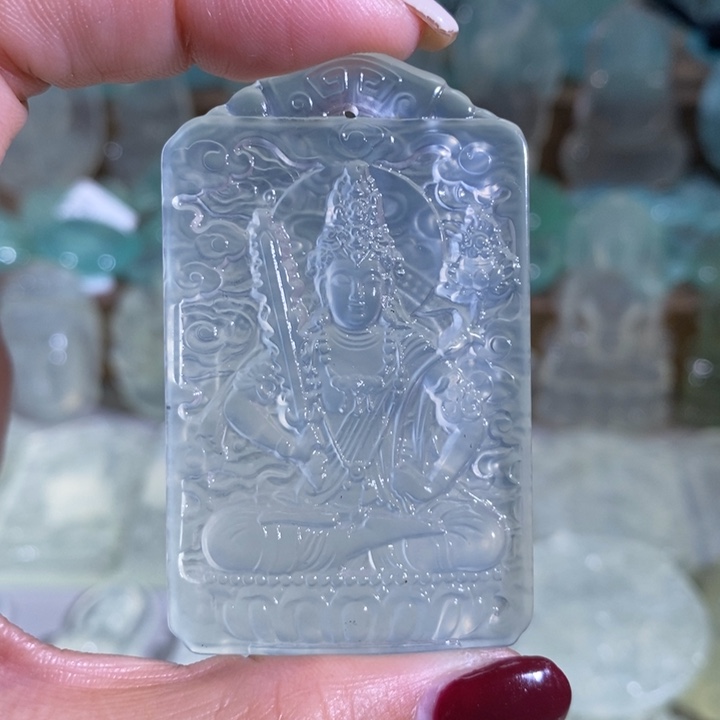 岫玉吊坠未镶嵌哈*图吊坠