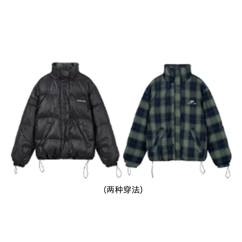 【ECHOADE】蓬松轻盈一衣多立领宽松版型双面穿羽绒服女