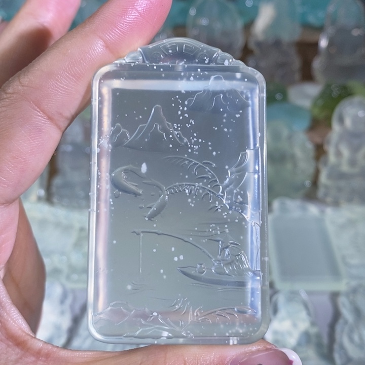 岫玉吊坠未镶嵌吊坠