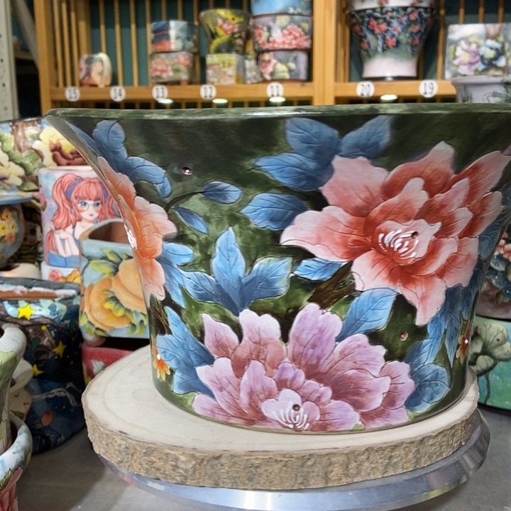 红陶景德镇艺术手绘作品