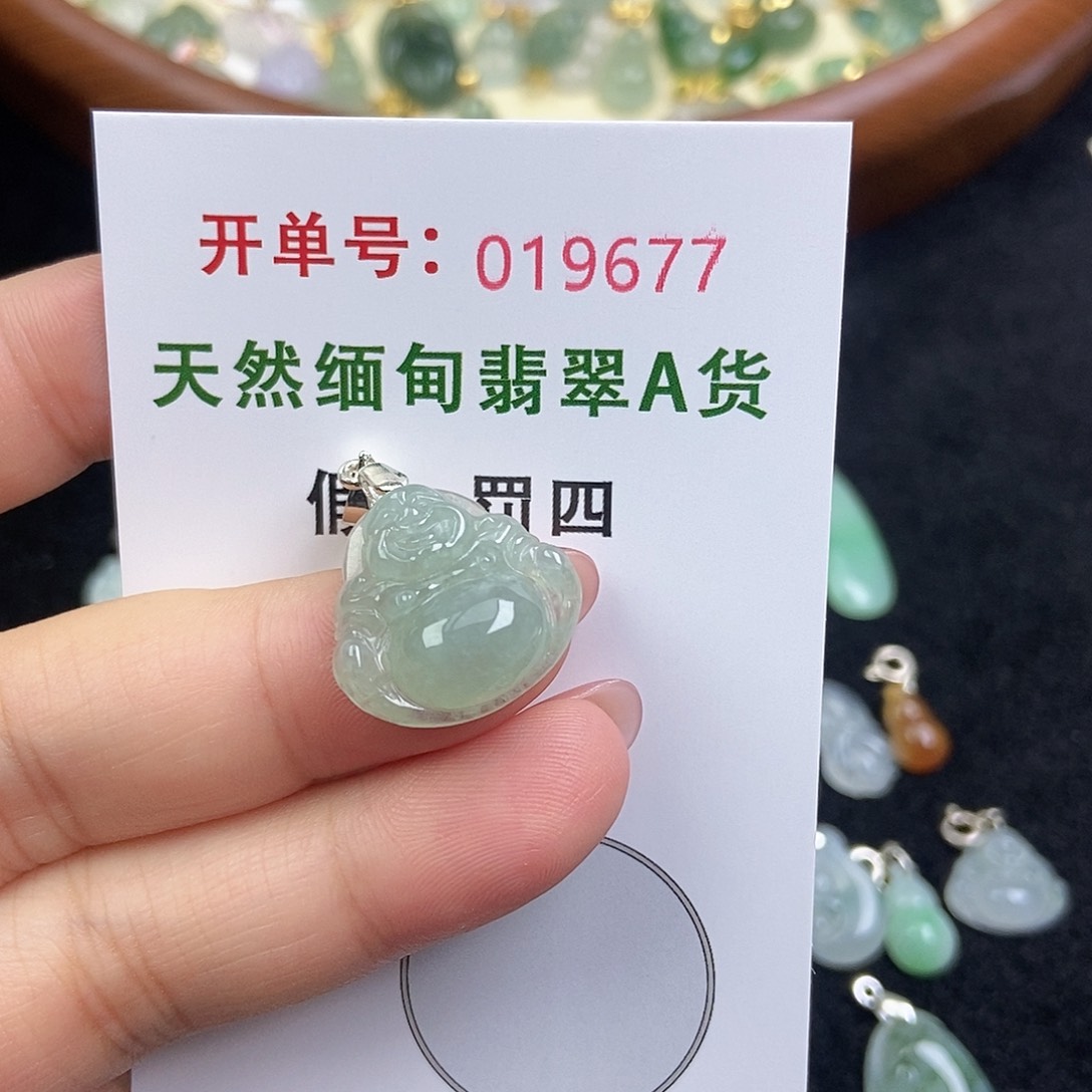 翡翠未镶嵌颈饰天然