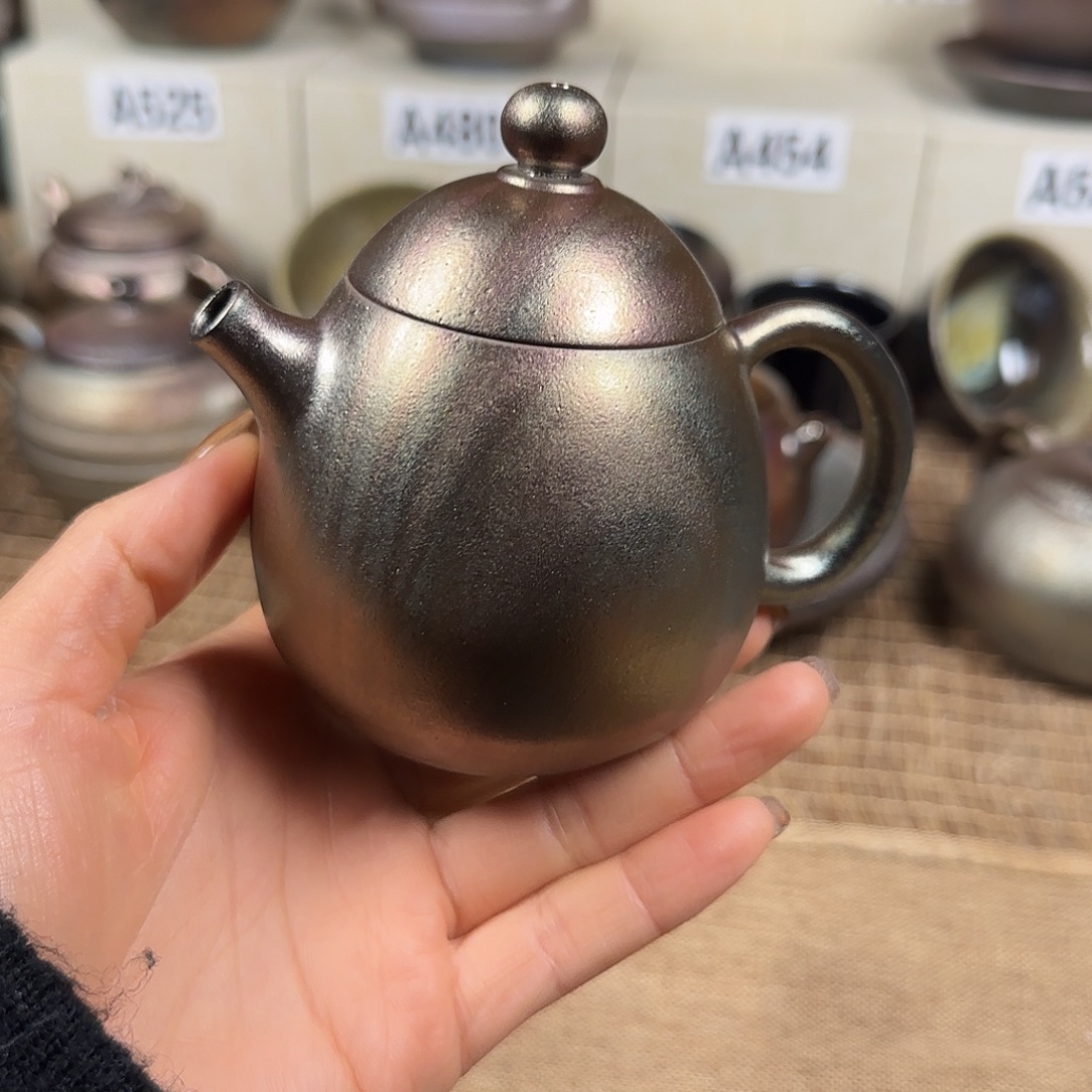 云南建水紫陶古法柴烧壶