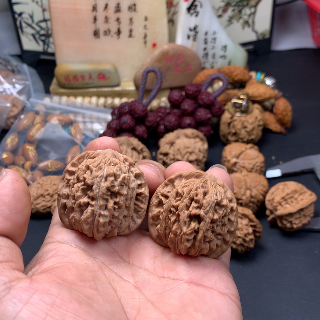 ****把件文玩核桃四座楼