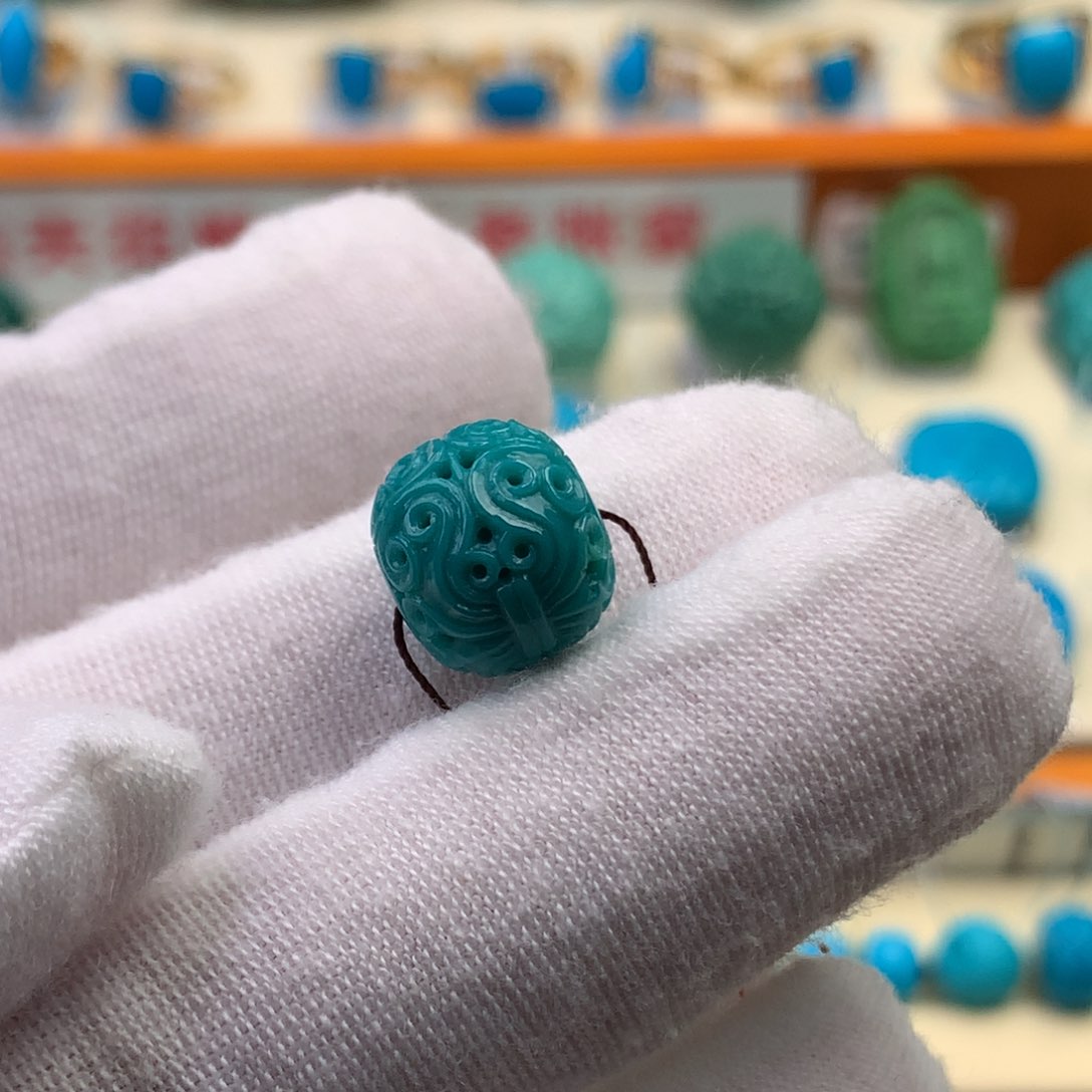 未镶嵌绿松石珠宝半成品