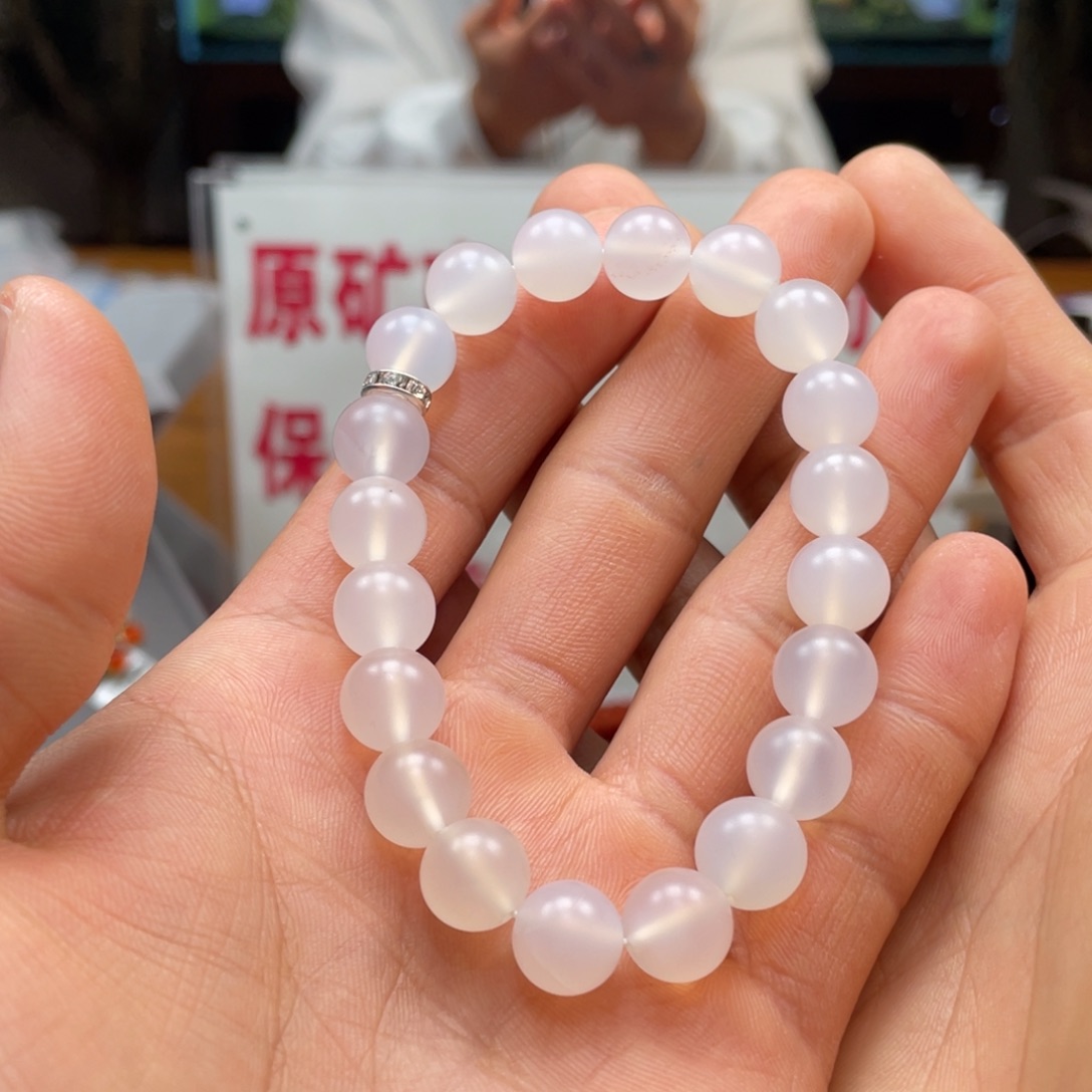 玛瑙/玉髓荔枝冻单圈10mm未镶嵌