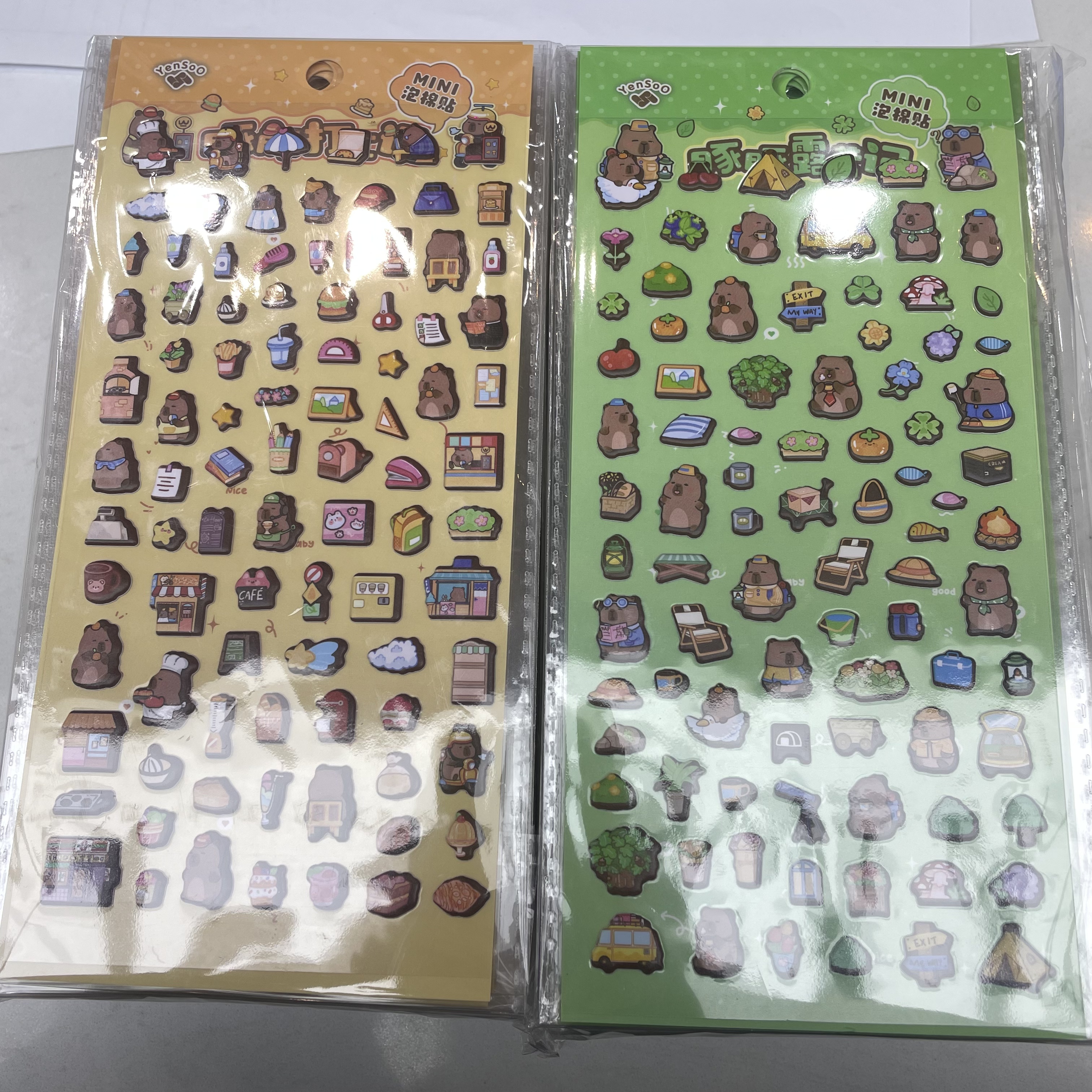 豚豚打工记/温泉行mini泡棉贴礼包  4款  40包