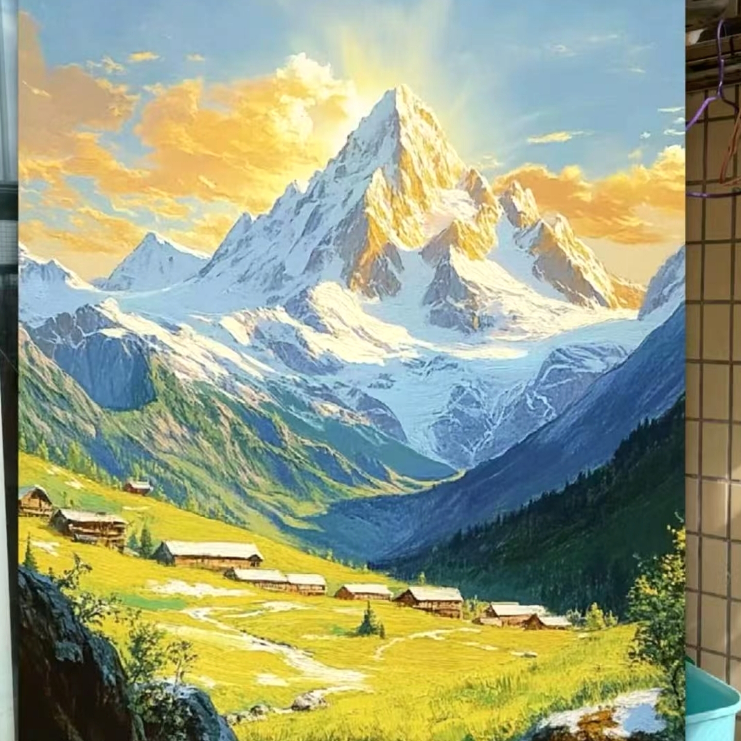 60x80纯手绘油画家居装饰画