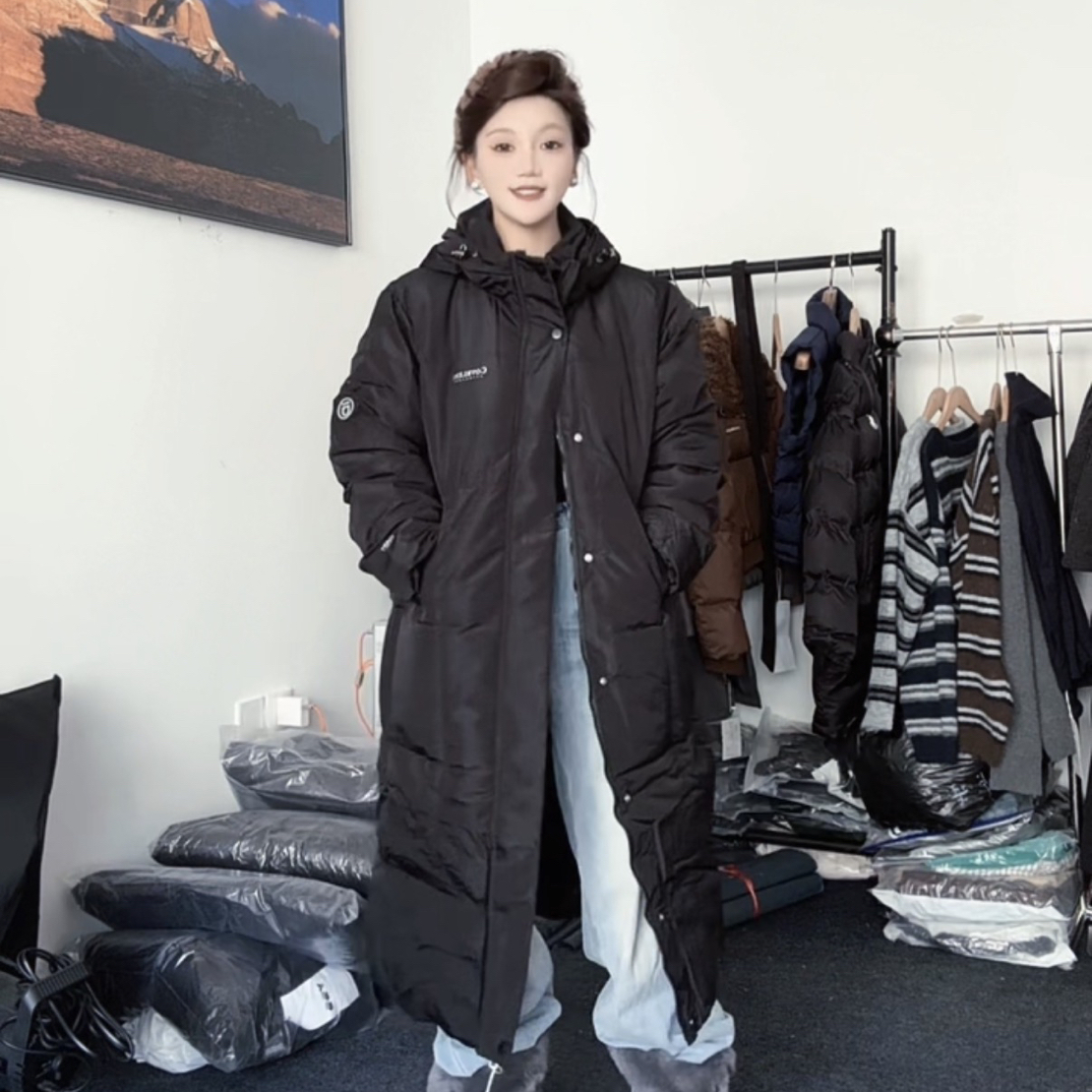 D·妹妹长款过膝加厚棉袄冬季宽松外套（拉萨机场发）时尚