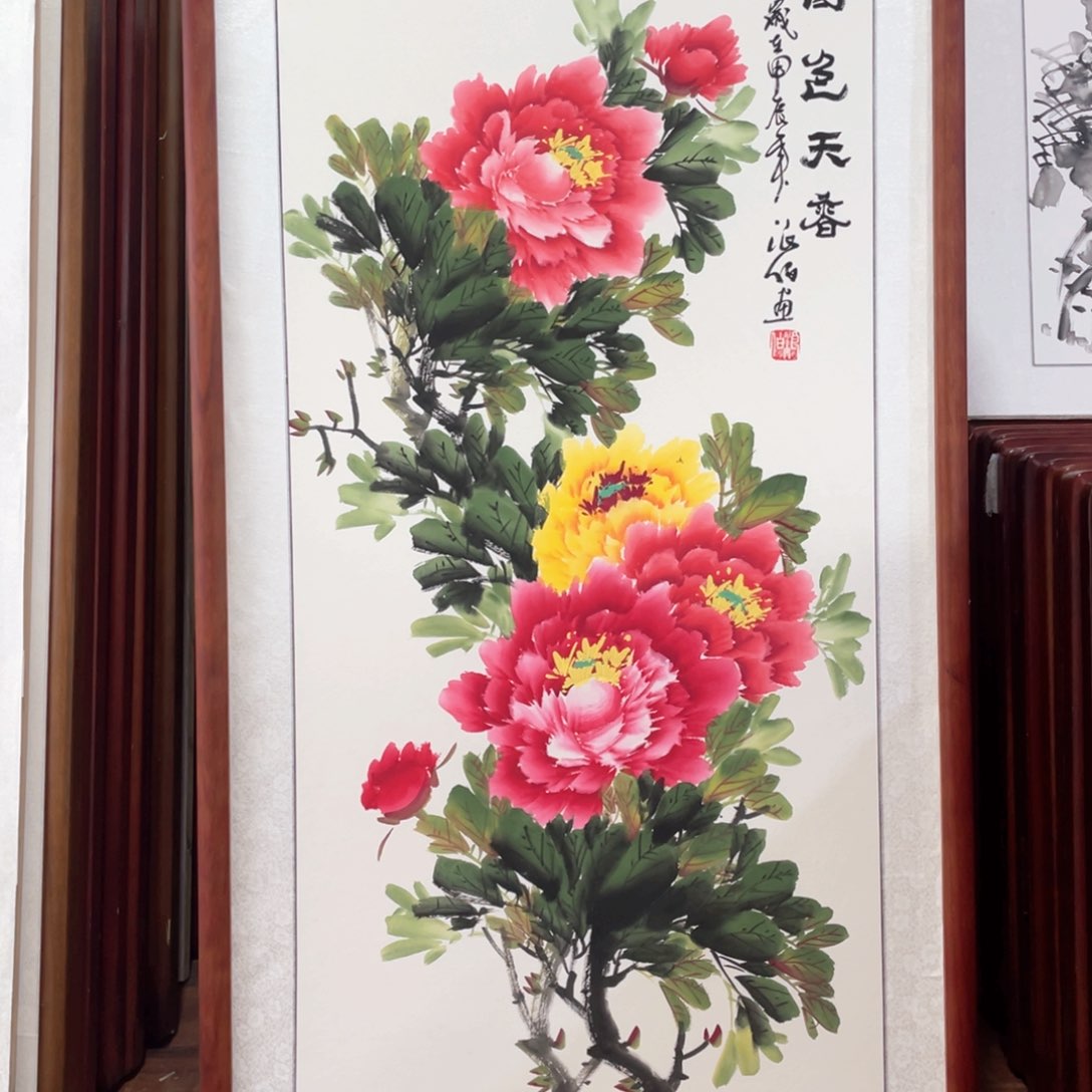 国画带框尺寸63*123厘米