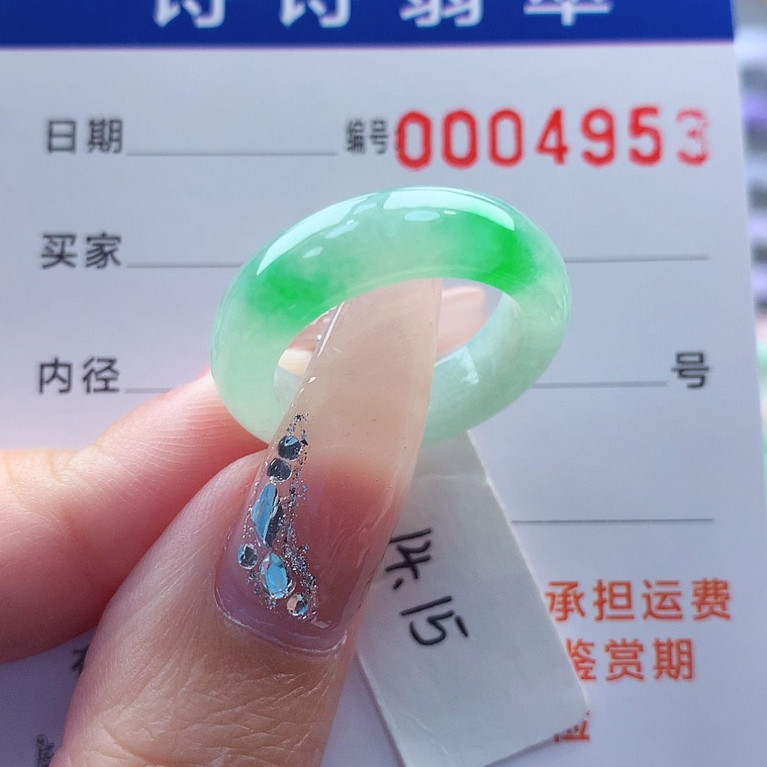 翡翠戒指未镶嵌缅甸A货
