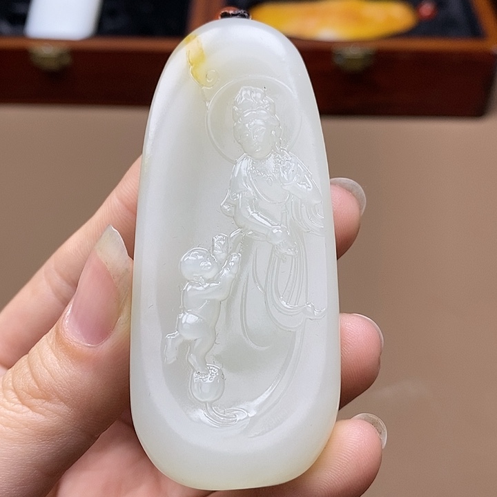 和田玉挂件未镶嵌F