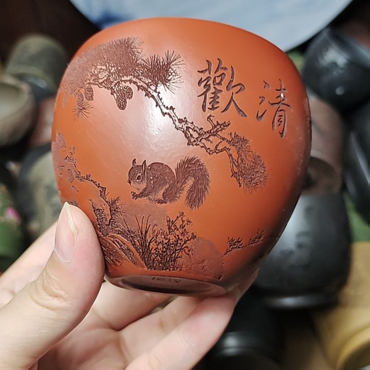 茶杯紫砂宜兴紫砂茶具正品