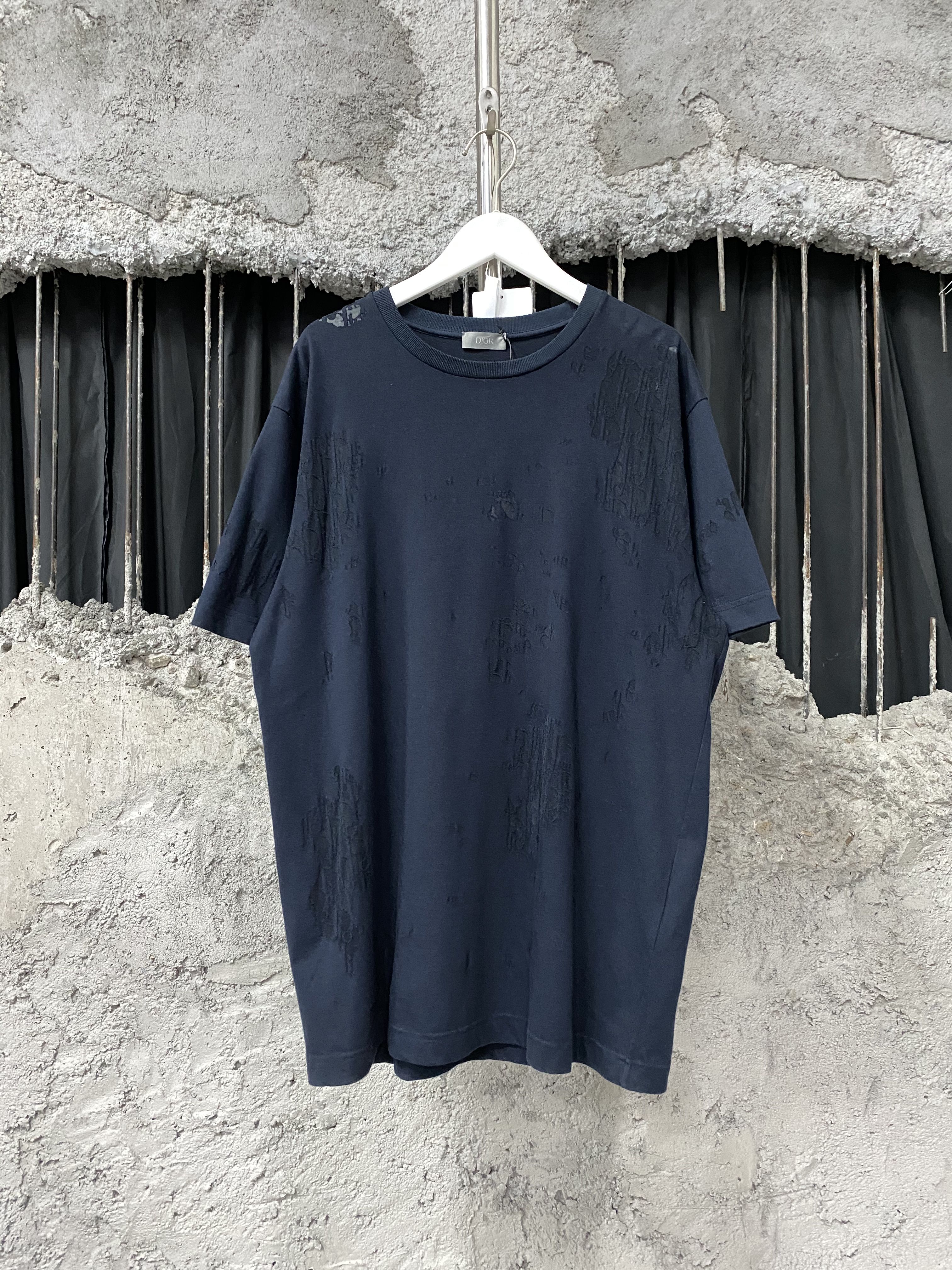 99新 DIOR/迪奥 破坏老黄短袖/m码