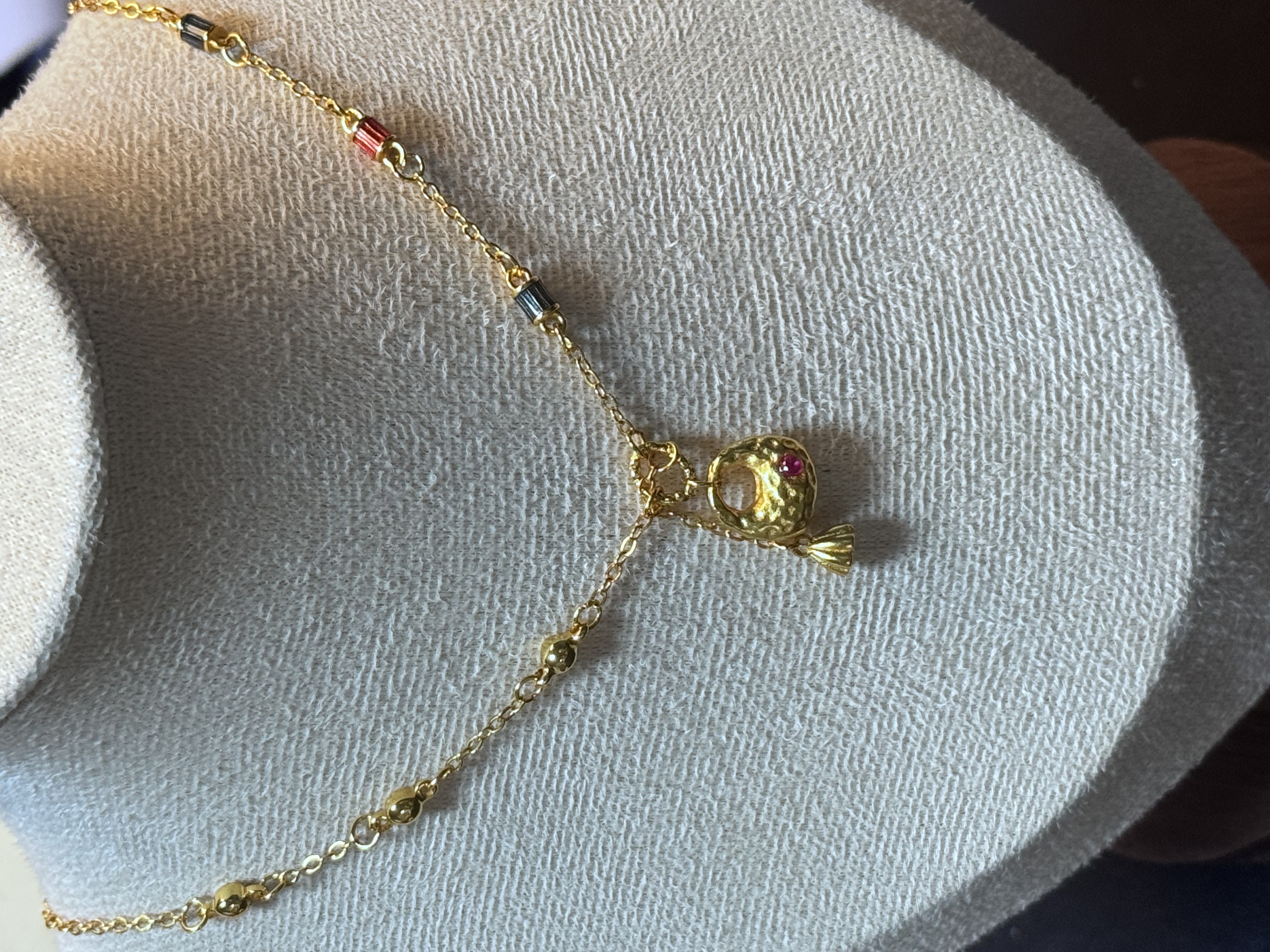 【曼曼好物】小胖福莲蓬珐琅彩项链