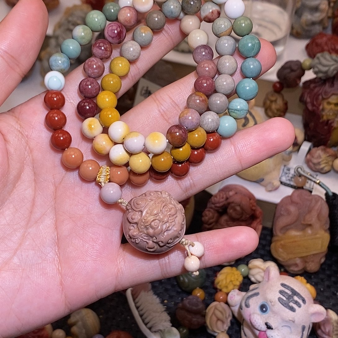 石英质玉（阿拉善玉）未镶嵌手链