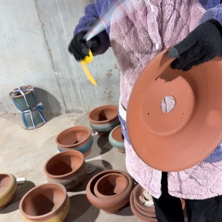 紫砂紫砂花盆口径