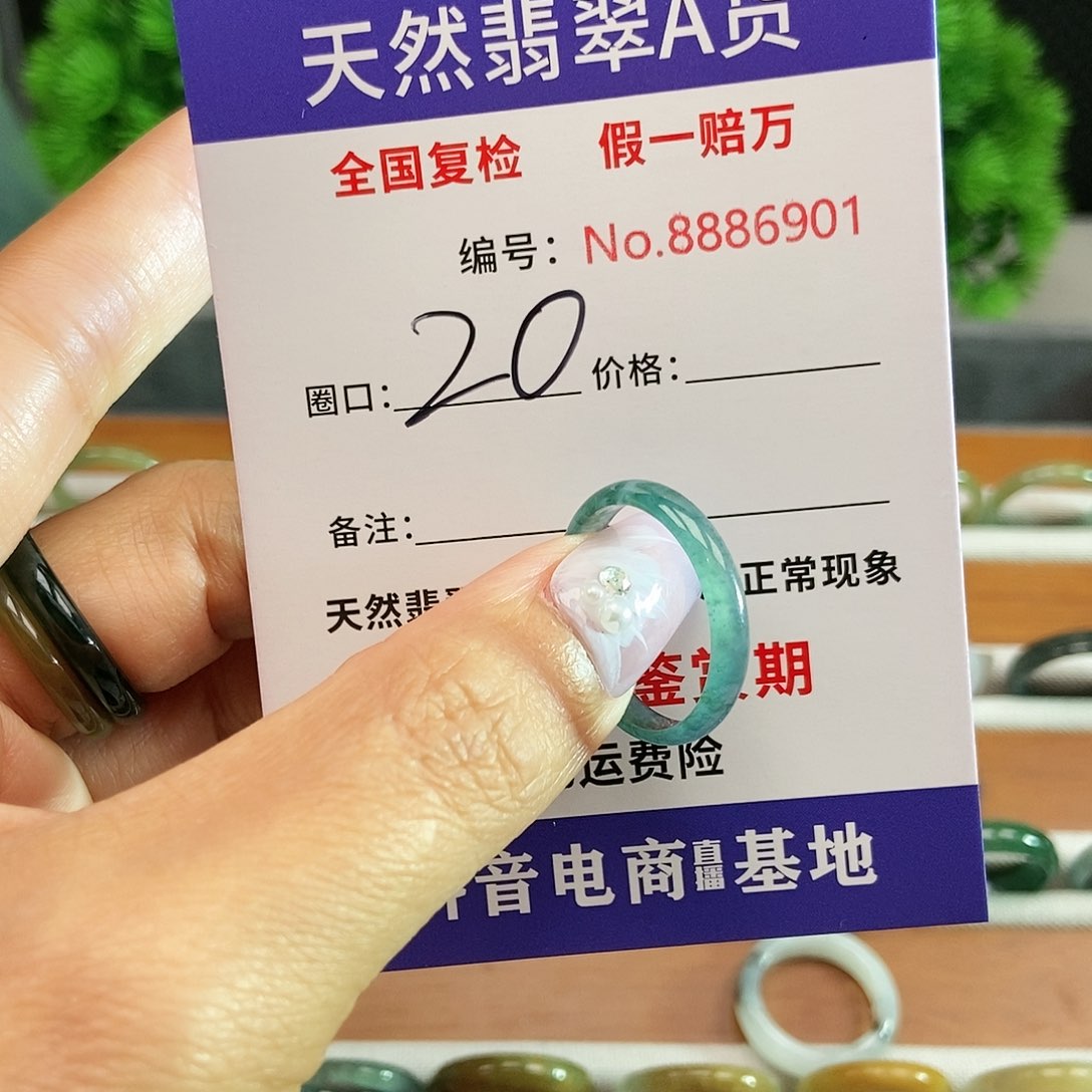 翡翠戒圈未镶嵌6901......