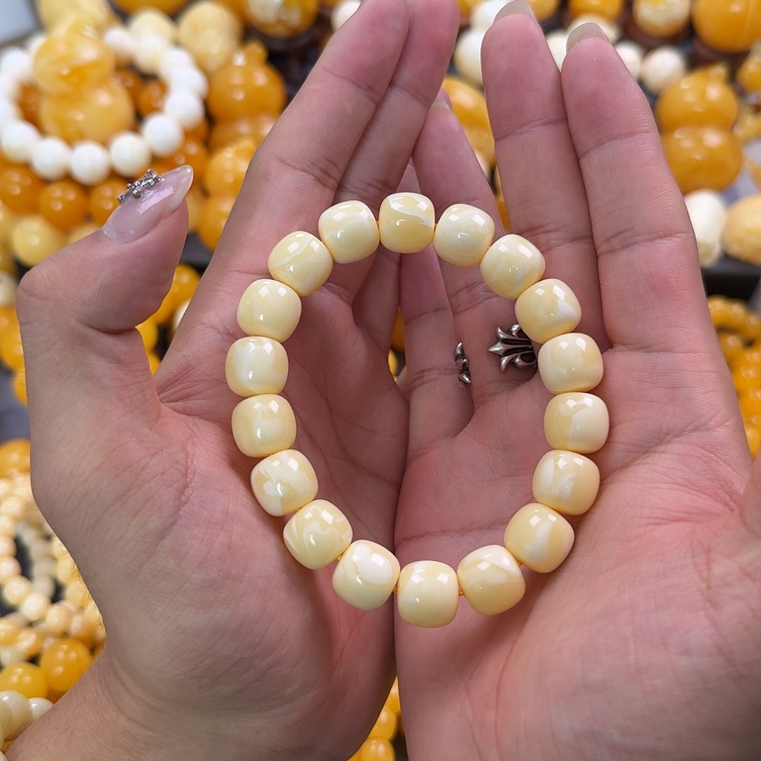 蜜蜡未镶嵌珠宝奇石同料13mm
