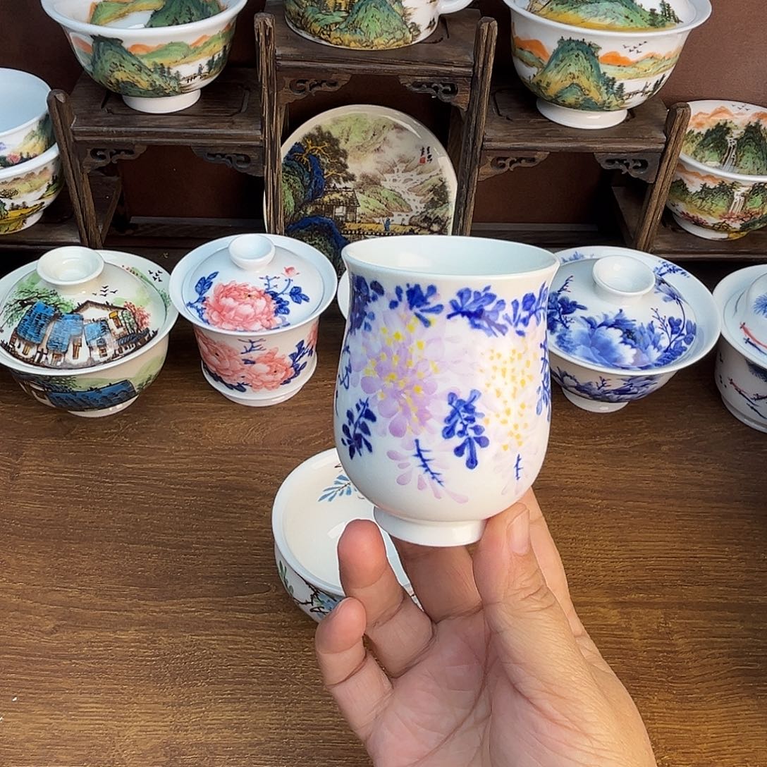 忠意堂釉下彩蝶恋花