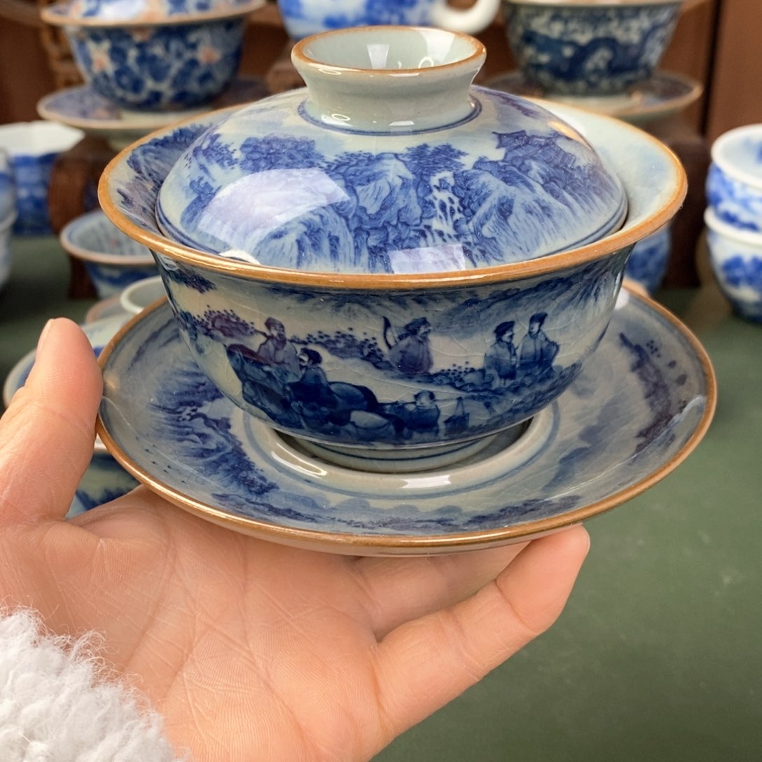 杯山**间景德镇陶瓷手工手绘