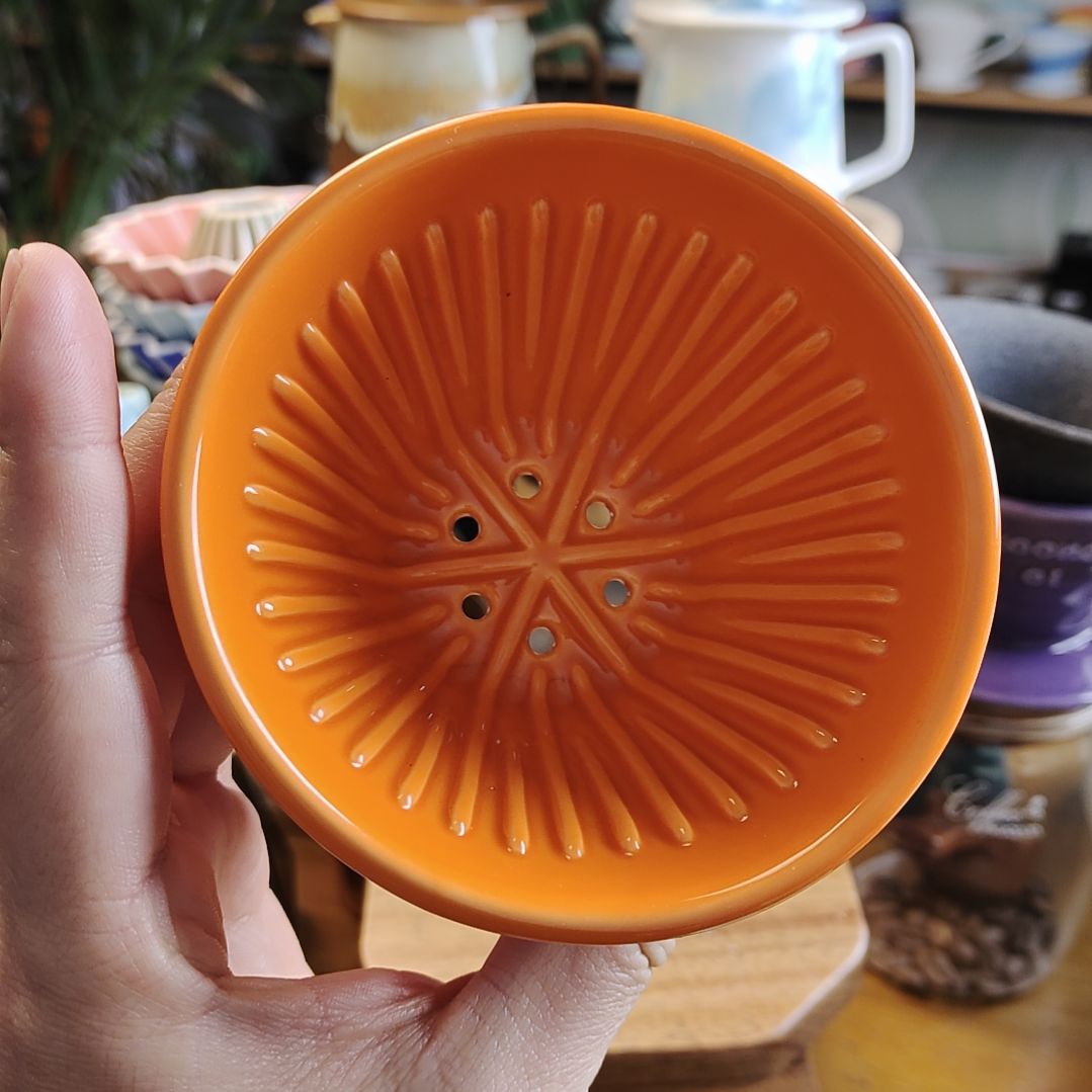 陶瓷爱马仕橙蛋糕滤杯