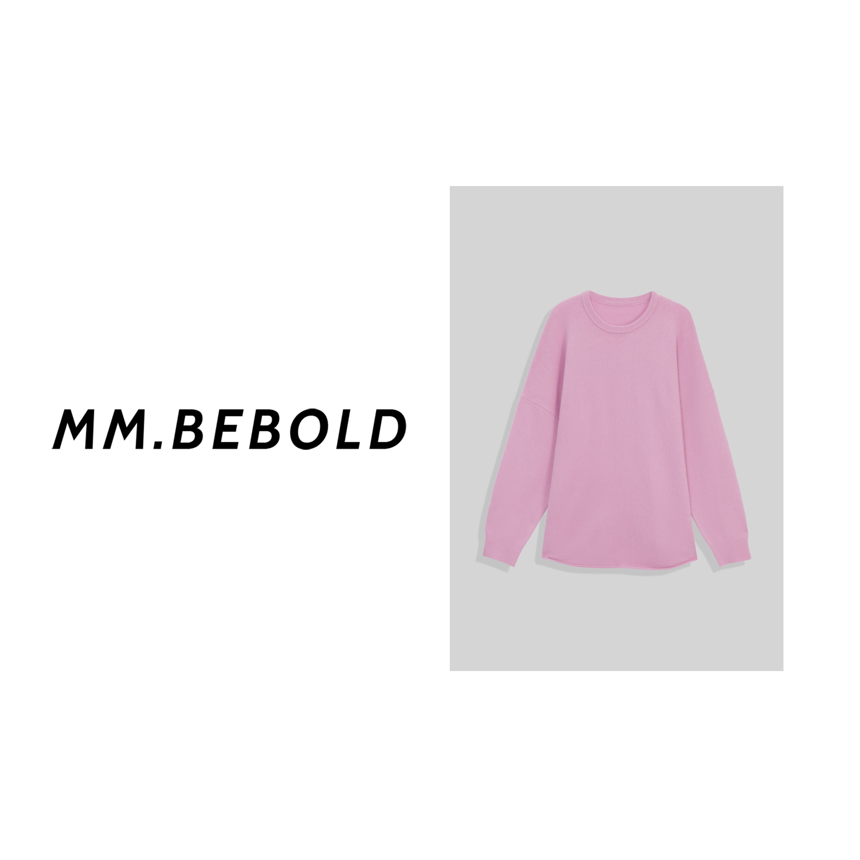 【妙姐精选】祈愿 羊绒100 套头卫衣感卷边毛衣LJL258136