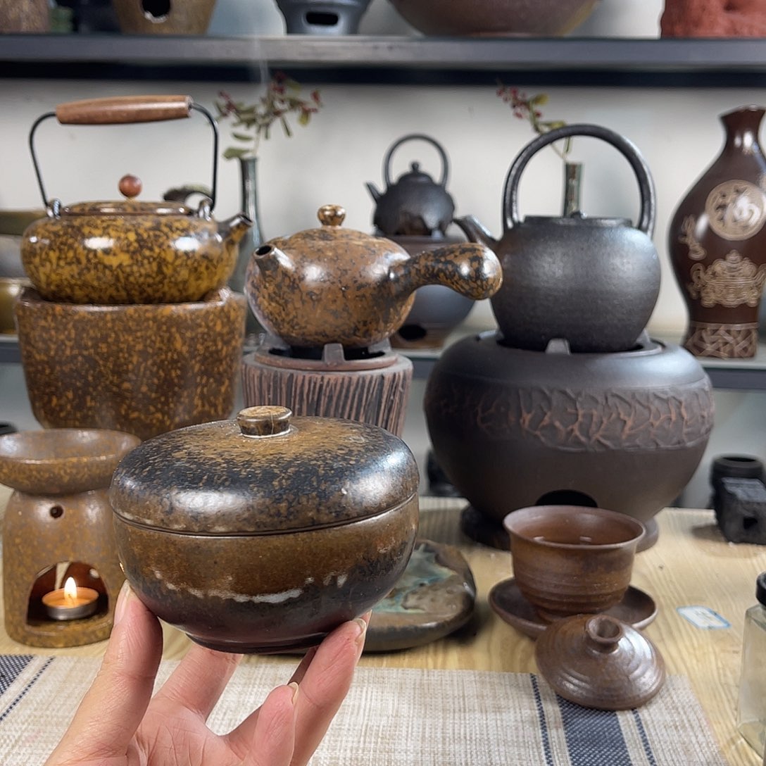 紫砂粗陶实用砂锅