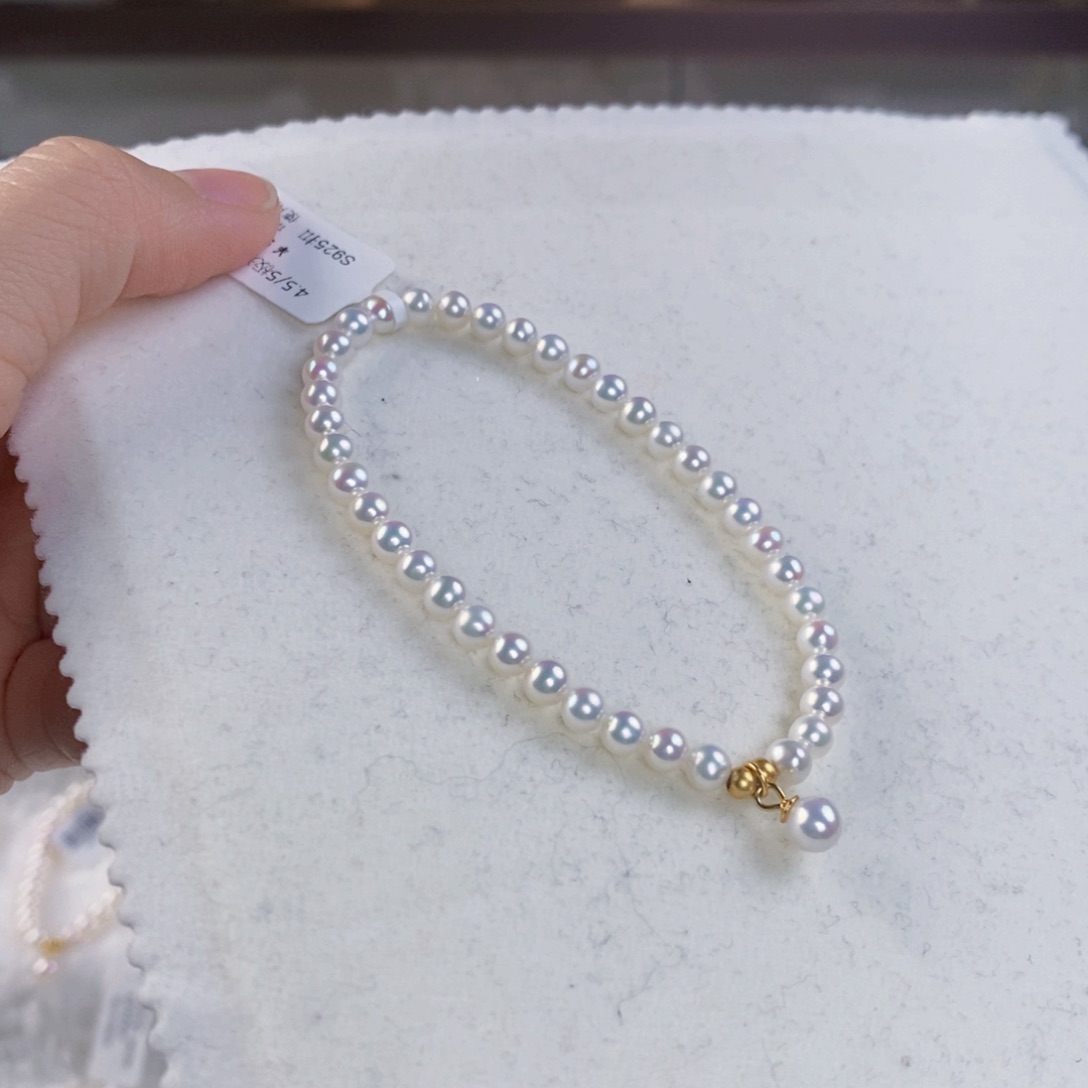 淡水珍珠手绳银S925镶嵌