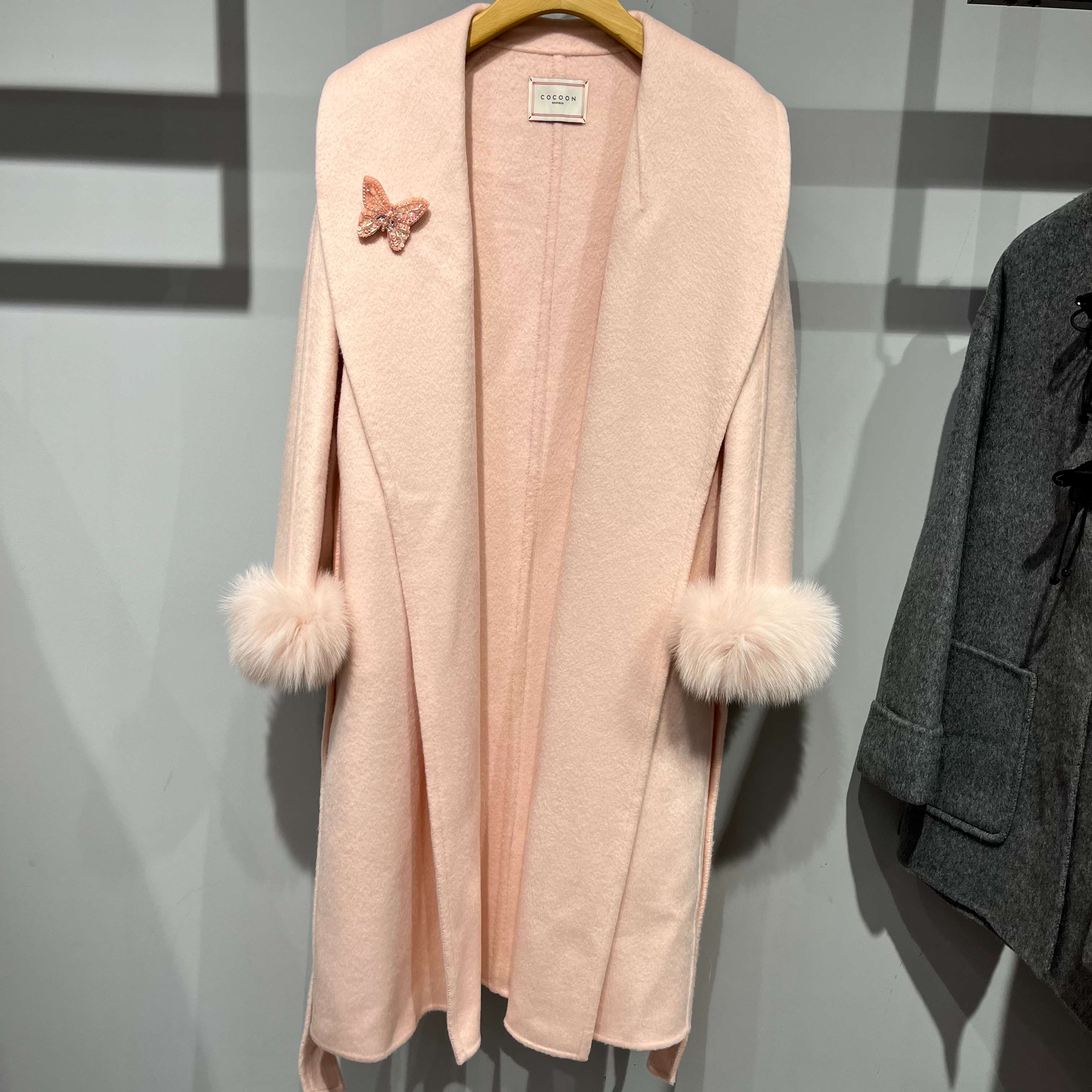 COCOON可可尼 简约复古大衣25年冬25410BF124066——5588