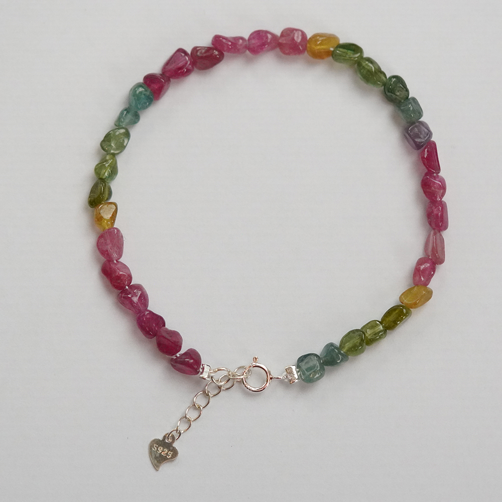 《彩虹糖》碧玺 彩虹色 单圈 手链【款号306*】