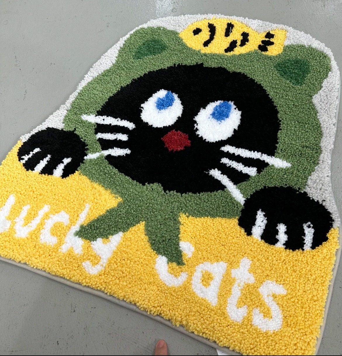 【同款低价】搞怪小猫浴室卡通地毯可爱家用卧室吸水防滑四季通用