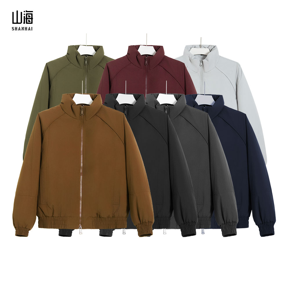 2025新款男士短款冬季棉外套立领男装潮牌加厚保暖轻薄宽松休闲