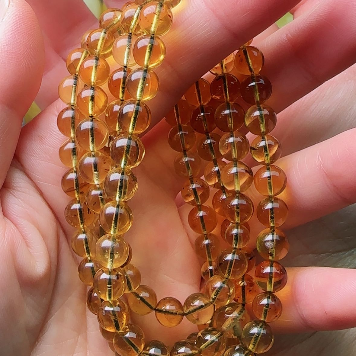 【闪购商品】琥珀颈饰未镶嵌108项链