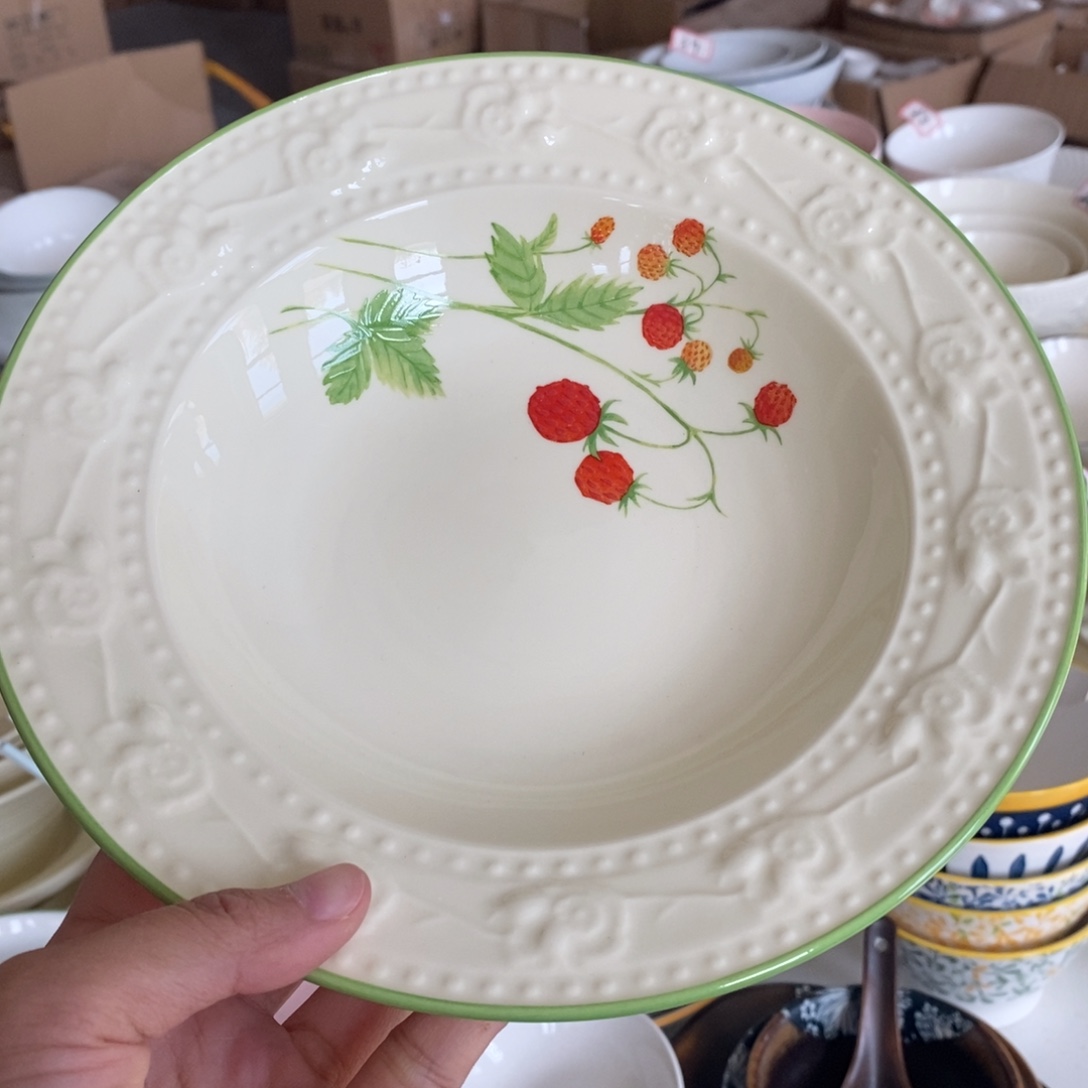 陶8英寸的深盘6个福利