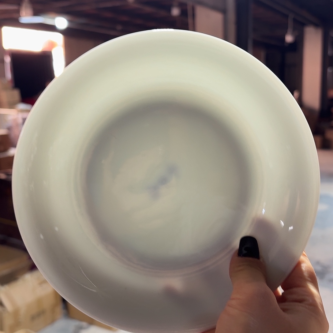 景德镇7英寸盘四个青好的不带