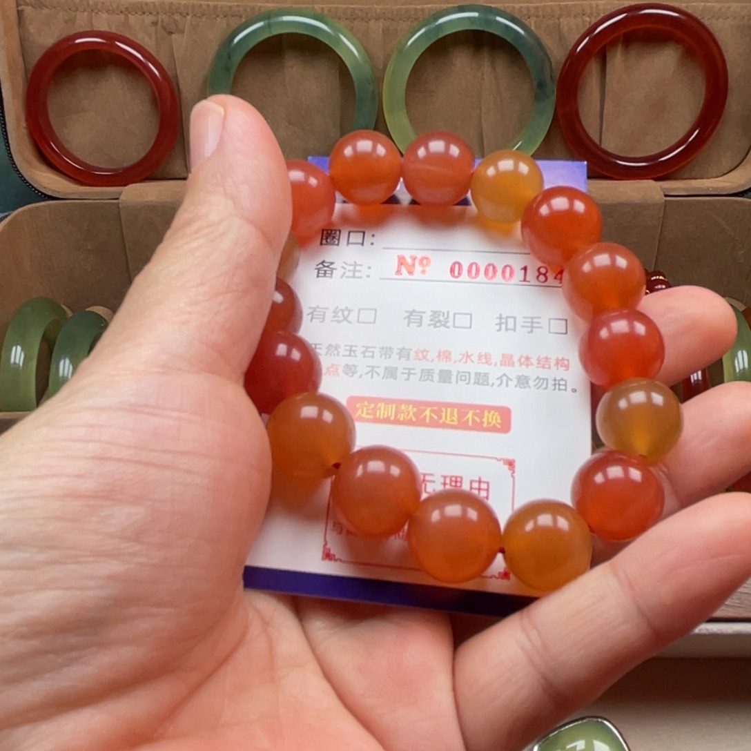 蛇纹石玉未镶嵌手链