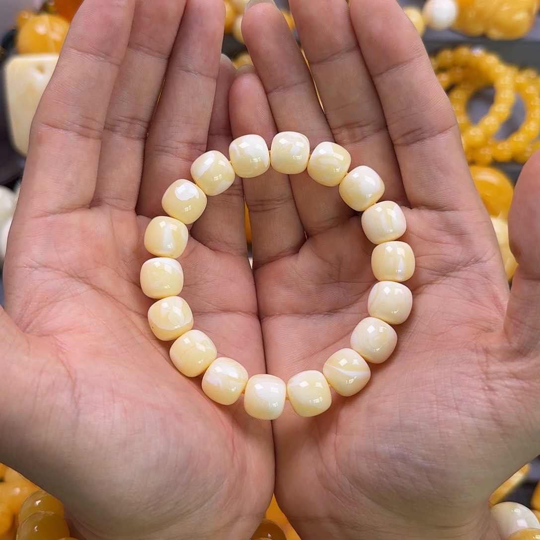 琥珀珠宝奇石未镶嵌同料老型13mm