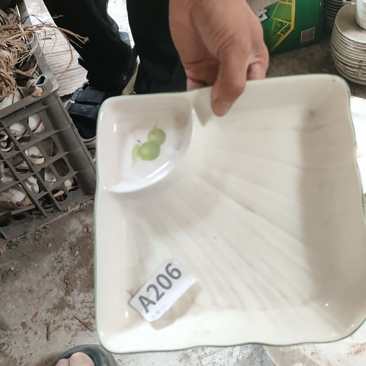 陶瓷出口强化瓷两支饺子盘