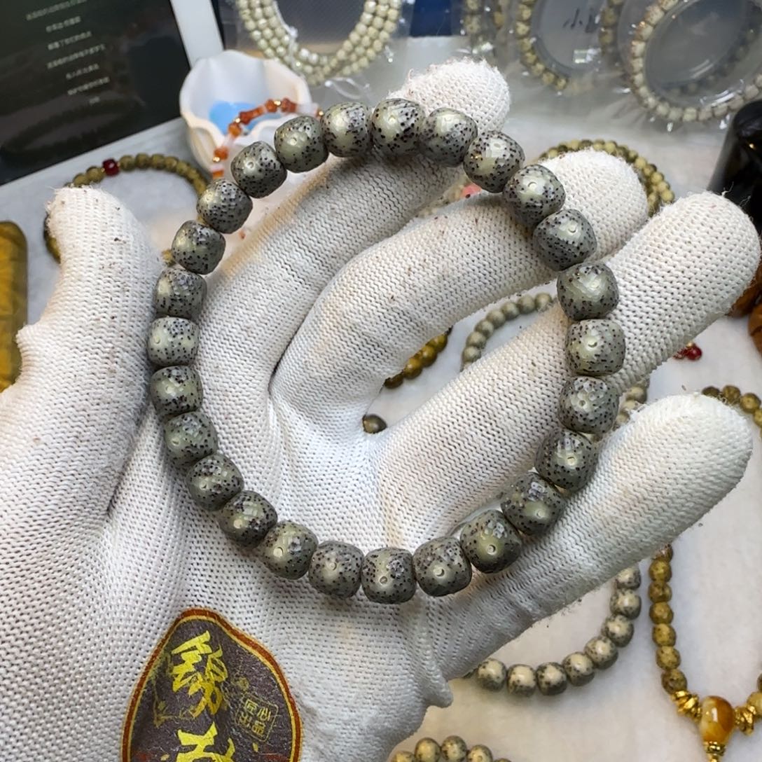 星月菩提手串黑冰龙鳞