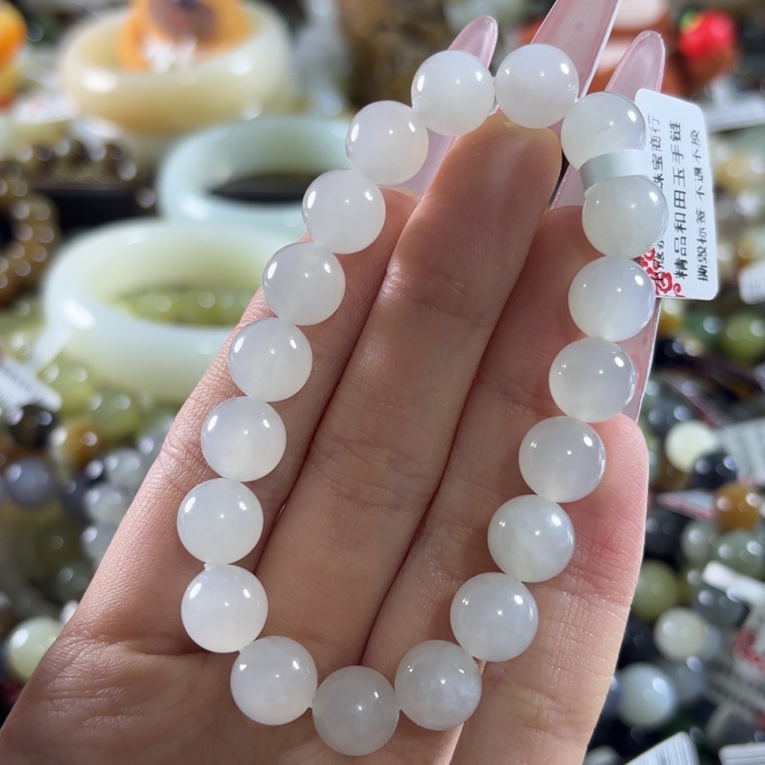 和田玉未镶嵌手链317