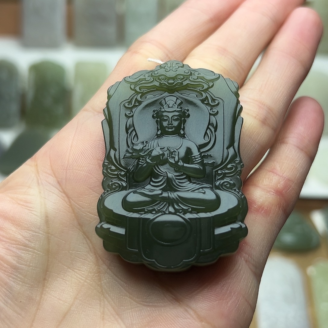 和田玉未镶嵌颈饰