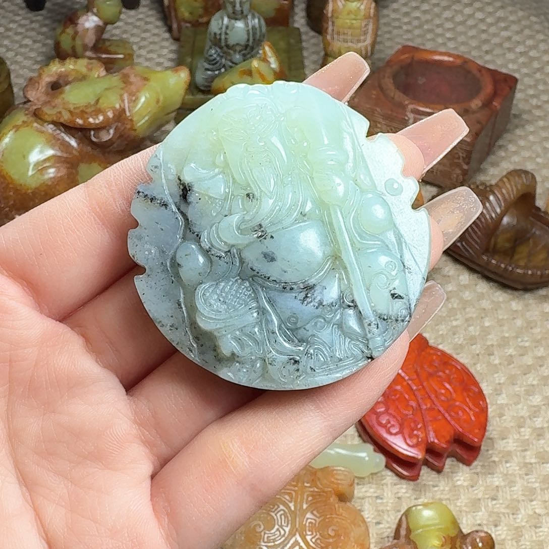 白玉菩提吊坠挂件