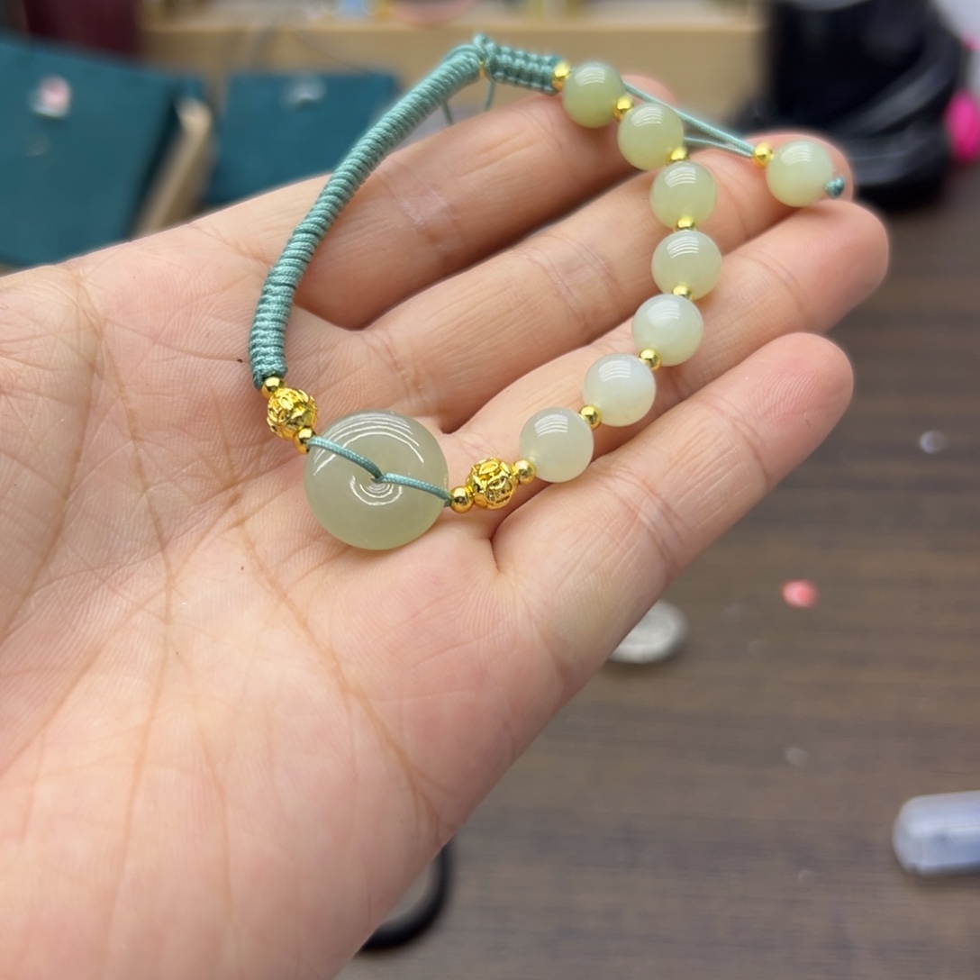 和田玉未镶嵌手链1040